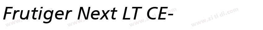 Frutiger Next LT CE字体转换
